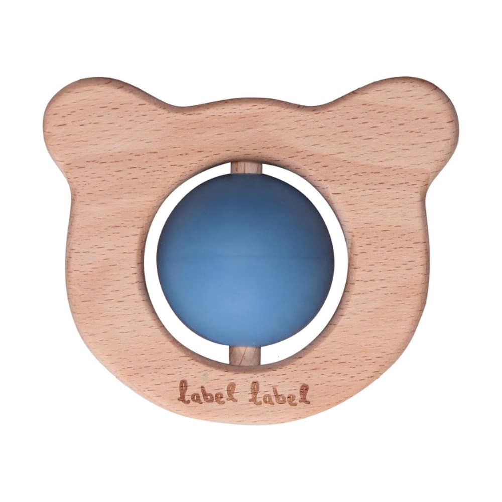Bijtring Bear Head - Blue