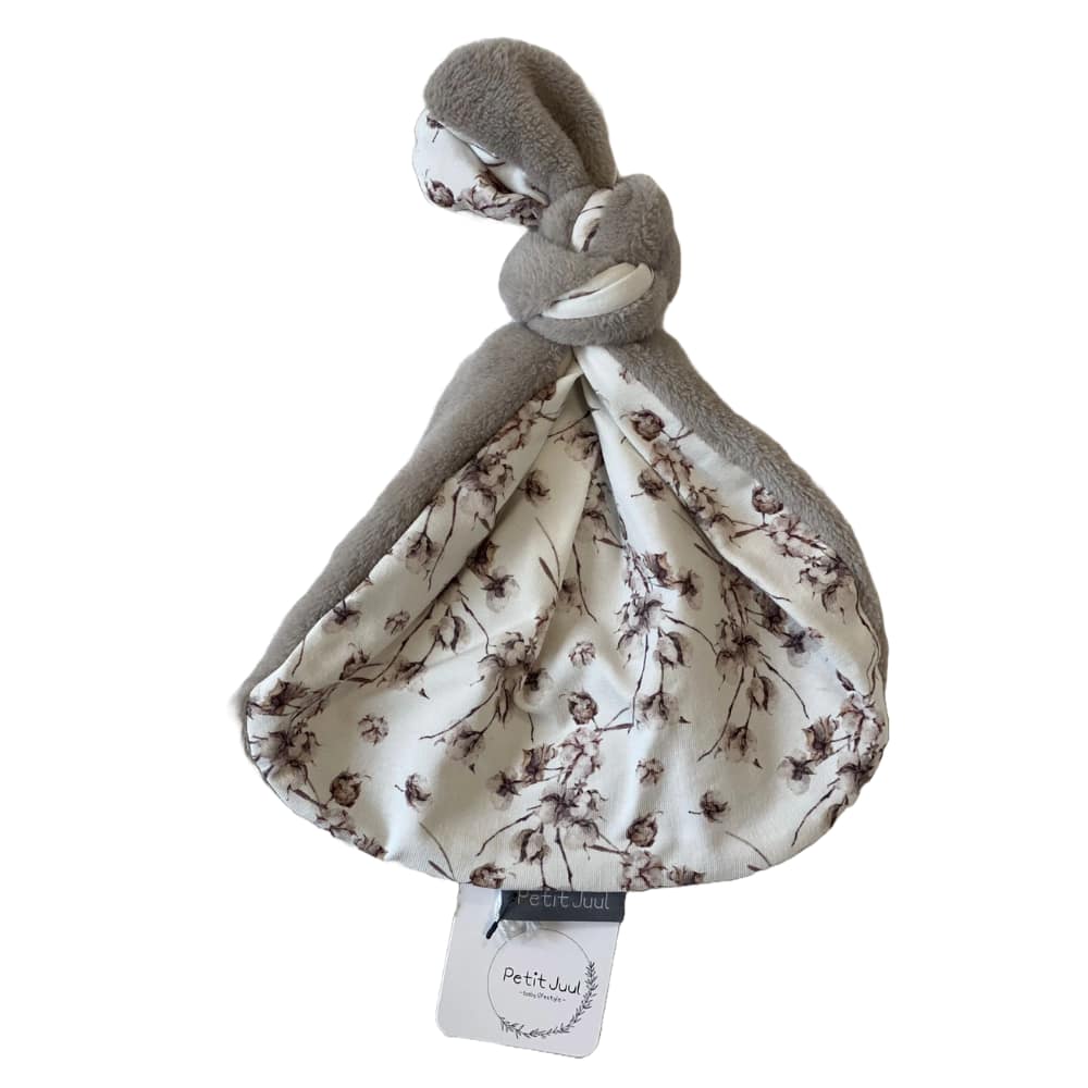 Knoop Konijn Knuffeldoekje – Petit Juul - Afbeelding 2