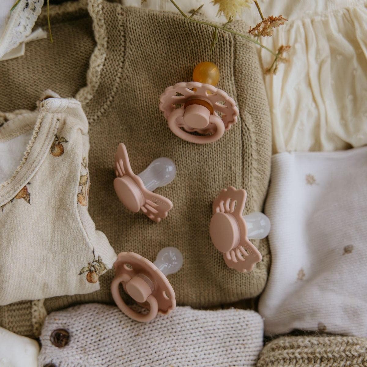 Baby's eerste fopspeen'-set - Blush - Afbeelding 2